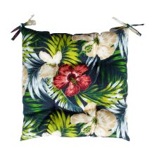 Cushion for chair SUMMER FLOWER 40x40cm, dark floral
