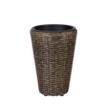 Plant holder WICKER D28xH40cm, dark brown