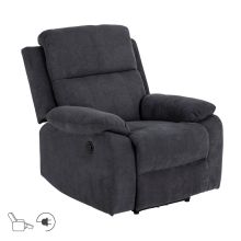 Armchair MORA recliner, dark grey