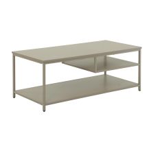 Журнальный столик DIMITRA 100x50xH40см, серый