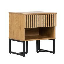 Nakts skapītis HAMPTON 50x40xH55cm, melamīns ar ozolkoka dekoru