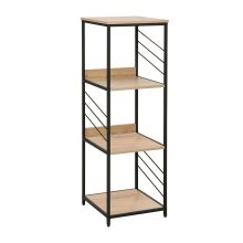 Plaukts DIMITRA 40x40xH124cm, lauku stila/melns