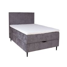 Continental bed LAARA 90x200cm, graphite