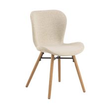 Dining chair BATILDA-A1 cream/oak