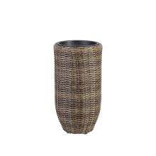 Plant holder WICKER D28xH59cm, dark brown