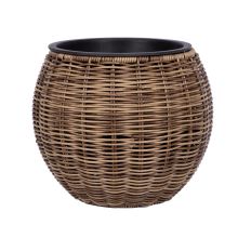 Puķu pods WICKER D26xH22cm, gaiši brūns