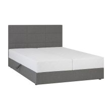 Continental bed LEIKO 160x200cm, grey