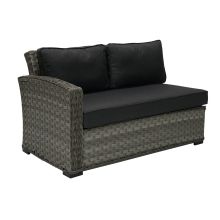 Modular sofa GENEVA 2-seater, left arm, grey