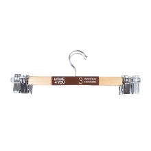 Cloth hangers for skirt 3pcs, natural