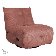 Recliner leisure chair WIN-WIN with manual mechanism, pink