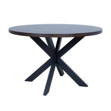 Ēdamistabas galds VANCOUVER D120xH75cm, melns dūmakains ozols