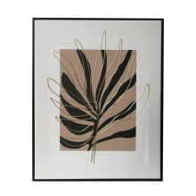 Wall art WALLY 40x50cm, decorative leaf 2