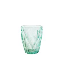 Drinking glass low CORAL 250ml, turquoise