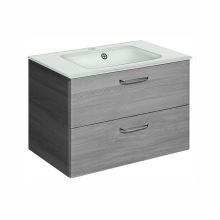 Washbasin cabinet with washbasin 328, 73x44xH51cm grey