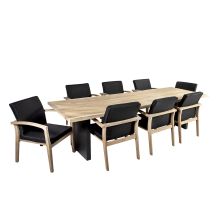 Dining set ROYAL with 8 chairs