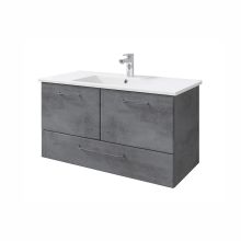 Izlietnes skapītis un keramikas izlietne 945 tumši pelēks, 96x44xH51cm