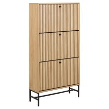 Apavu skapis ALBANY 71,6x25xH140,4cm, dabīgs