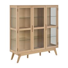 Vitriinkapp MARTE 140x40xH148cm, naturaalne