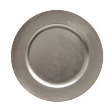 Decorative plate GLOW D33cm, silver