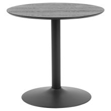 Dining table IBIZA D80xH75cm, black