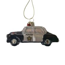 Christmas ornament JOY POLICE 10.5cm, glass