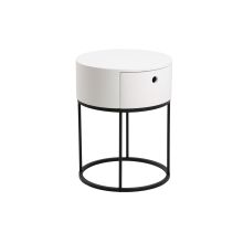 Bedside table POLO D40xH51cm, white