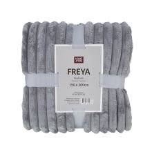 Plaid FREYA M 150x200cm, grey