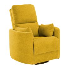 Reglainera krēsls STINA ar šūpošanās un rotācijas funkcija, ar manuālo mehānismu, dzeltens