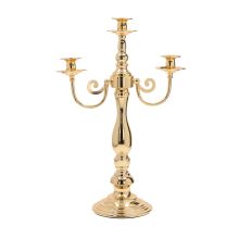 Candlestick LAUDRE 3 pcs 28xH49cm, gold