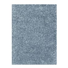 Carpet NOBLE D133cm, blue, velour pile