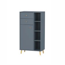 Vannas istabas skapis BJARNE 60x33,5xH113cm, zils