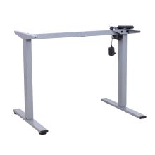 Table leg ERGO FIT with 1 motor, silver grey