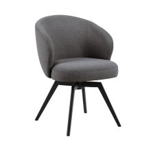 Dining chair with armrest DARLENE grey