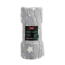 Плед NIGHT LIGHT 150х200см, звезды