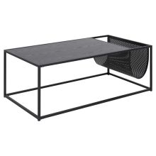 Coffee table SEAFORD 110x60xH40cm, black