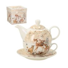 Jug with cup MIA DEER 400/250ml, in gift box