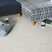 Carpet SAVANNA D160cm, white, woolen flatweave