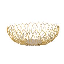 Svečturis NISSA D26xH9cm, zeltains