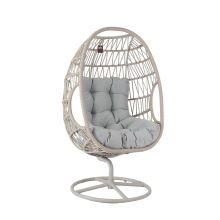 Leisure chair CASSIA swivel 84x84xH151cm, beige