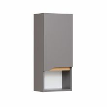 Upper bathroom cabinet 357, 30x20xH70cm, grey