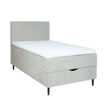 Kontinentālā gulta LAARA 90x200cm, tumši bēša