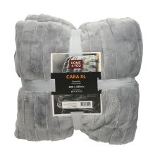 Plaid CARA XL 200x230cm, grey