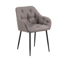 Krēsls BROOKE ar roku balstiem, brūns