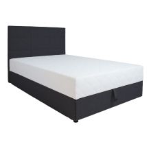 Continental bed LEIKO 140x200cm, black