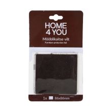Mēbeļu aizsardzība filcs 86x86mm x 1gab, melns