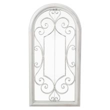 Зеркало SECRET GARDEN 49x4xH96,5cм, антично-белая металлическая рама