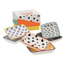 Bowls AIMII 6pcs D9,5xH2cm in a box, mix