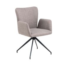 Krēsls LAURA ar roku balstiem, brūns