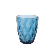 Drinking glass low CORAL 250ml, blue