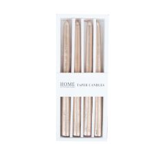 Svece CAROL 25cm bēšs zelts